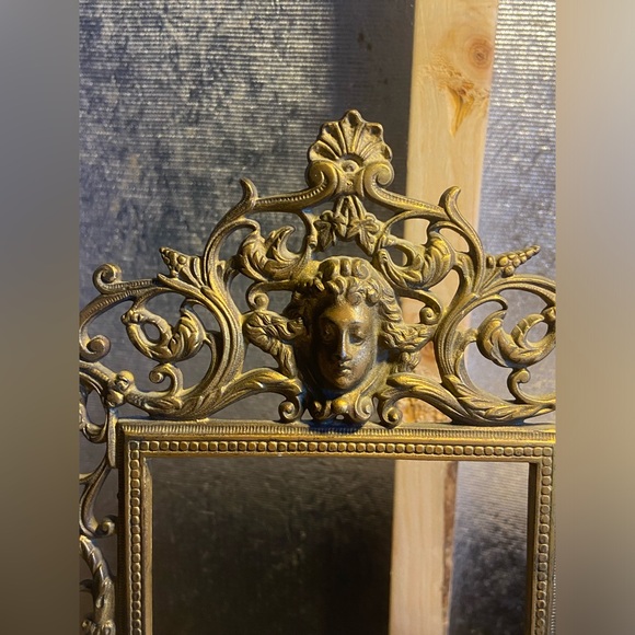 🌜Vintage Brass Art Nouveau Picture Frame #9580🌛 - Picture 6 of 12